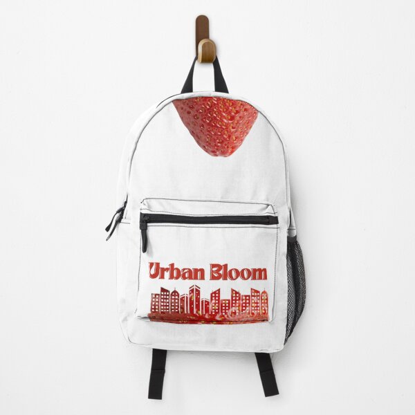 Item preview, Urban Bloom – Surreal Strawberry City Aesthetic Art Print designed and sold by Sondosyazanart.