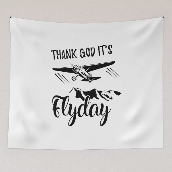Item preview, Thank God It's Flyday Funny Aviaiton Design Shirt Plane Pilot Gift designed and sold by stearman.