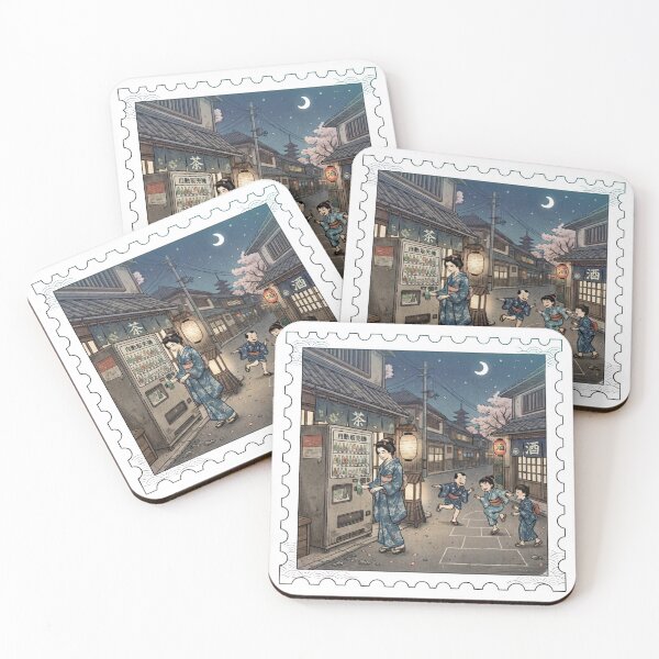 Item preview, Ukiyo-e of a Beauty and Vending Machine on a Street Corner designed and sold by Cocotaka5.