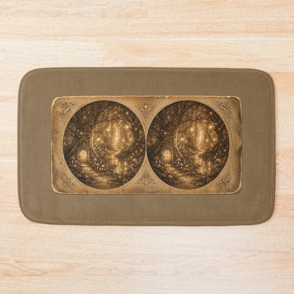 Item preview, Vintage Stereoscope Card Print – Antique Enchanted Forest Fairy Art designed and sold by MagicMakerPh.