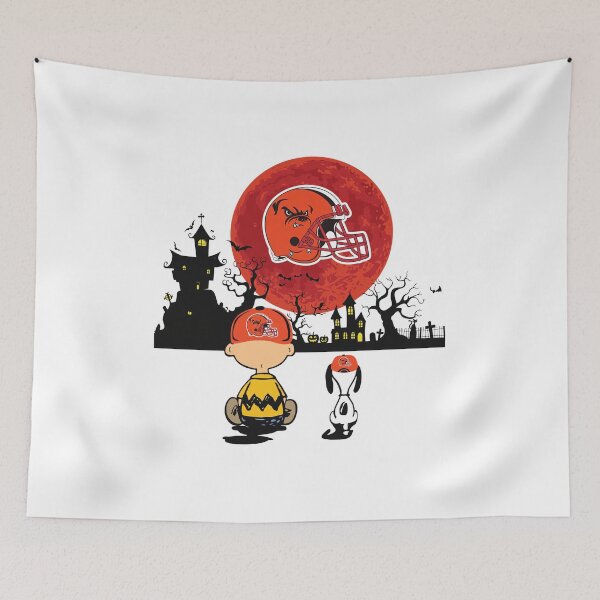 Item preview, Cleveland Spooky Football Moon Halloween Night designed and sold by ufeldris.
