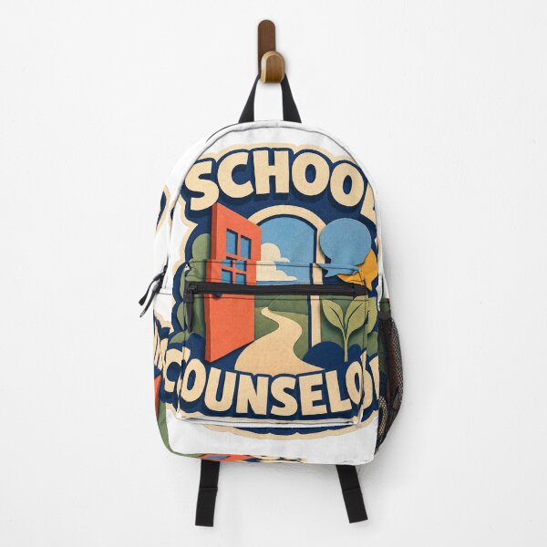Item preview, School Counselor Open Door Support Badge designed and sold by Freshloop Studio | Whimsical Vintage Art.