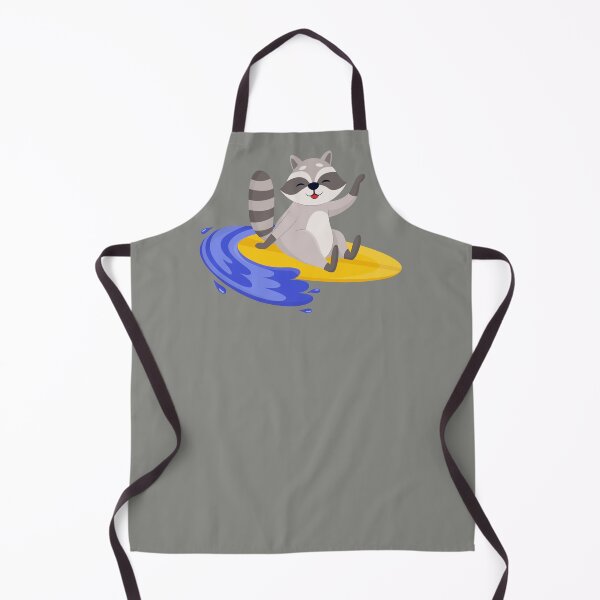 Item preview, Funny Raccon Surfing Enjoying outdoor activity. Summer Extreme Water Sports designed and sold by MalwasBasket.