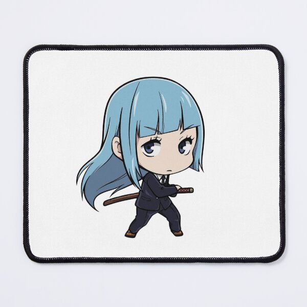 Item preview, Blue Haired Swordswoman Ready to Draw Katana designed and sold by JohnnyFive8.