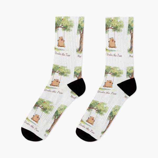 Item preview, Meet Me Under the Tree – Cute Capybara Illustration designed and sold by BCapybara.