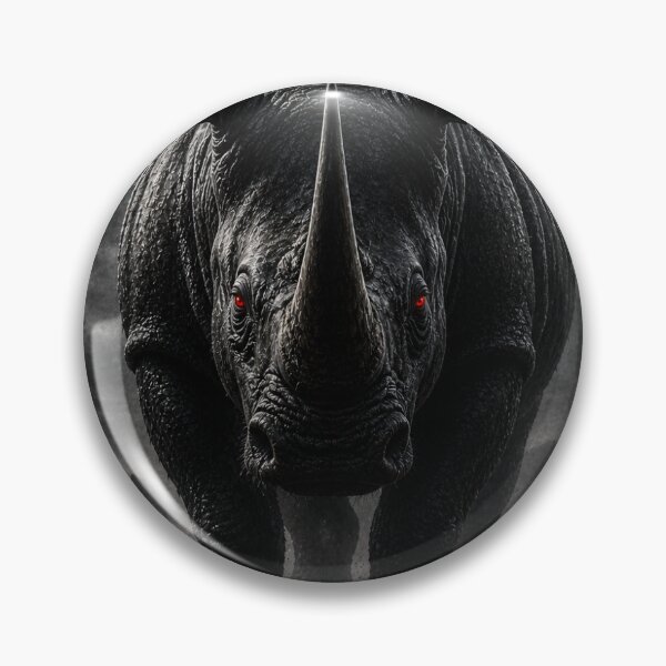Item preview, Never Back Down – Black Rhino Motivational Poster designed and sold by Bathu Designs.