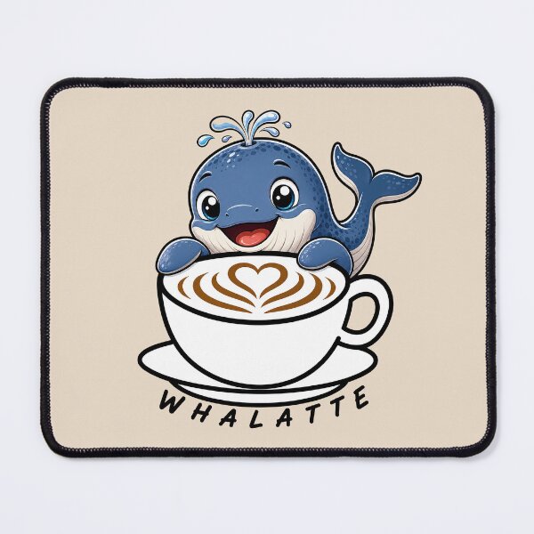 Item preview, ☕ BREWED BEASTIES COLLECTION ☕ - SEA SIDEKICKS - Whalatte designed and sold by WheelieGdArt.