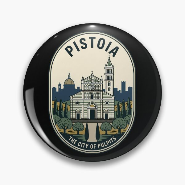 Item preview, Pistoia Italy Vintage Travel Emblem Retro Badge designed and sold by k3rstman1.