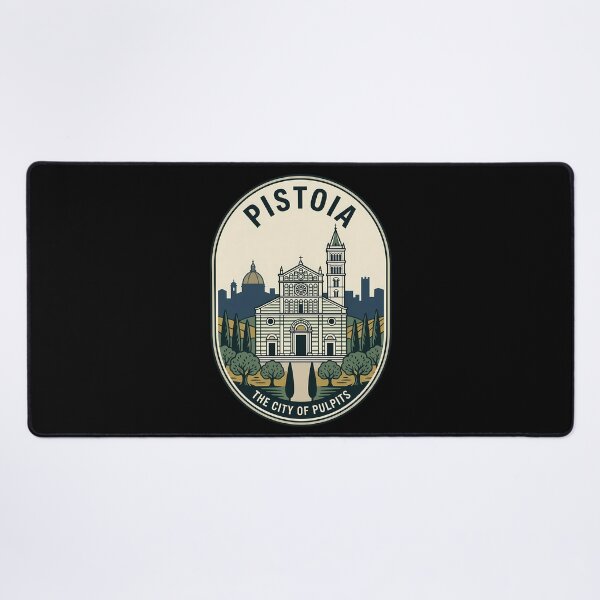 Item preview, Pistoia Italy Vintage Travel Emblem Retro Badge designed and sold by k3rstman1.