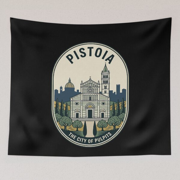 Item preview, Pistoia Italy Vintage Travel Emblem Retro Badge designed and sold by k3rstman1.