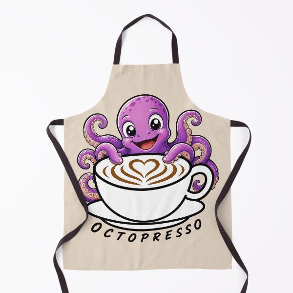 Item preview, ☕ BREWED BEASTIES COLLECTION ☕ - SEA SIDEKICKS - Octopresso designed and sold by WheelieGdArt.