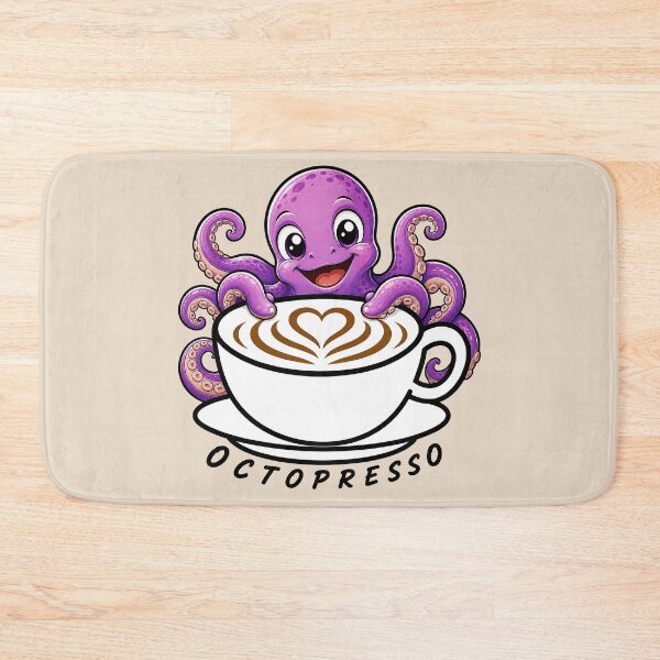 Item preview, ☕ BREWED BEASTIES COLLECTION ☕ -  SEA SIDEKICKS - Octopresso designed and sold by WheelieGdArt.