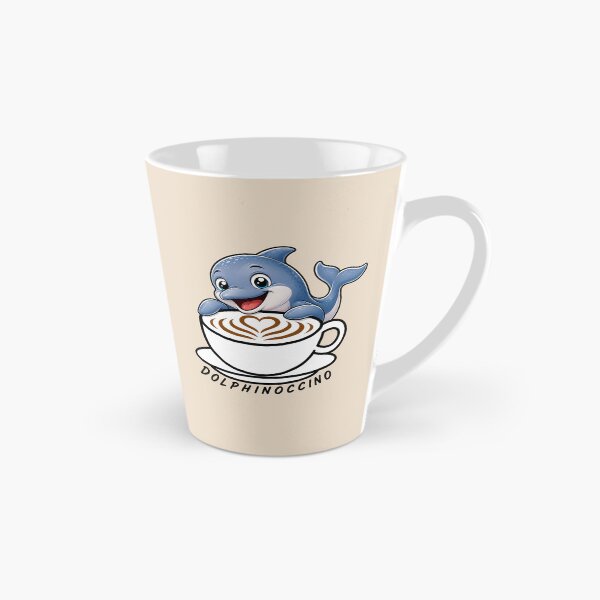 Item preview, ☕ BREWED BEASTIES COLLECTION ☕ -  SEA SIDEKICKS - Dolphinoccino designed and sold by WheelieGdArt.