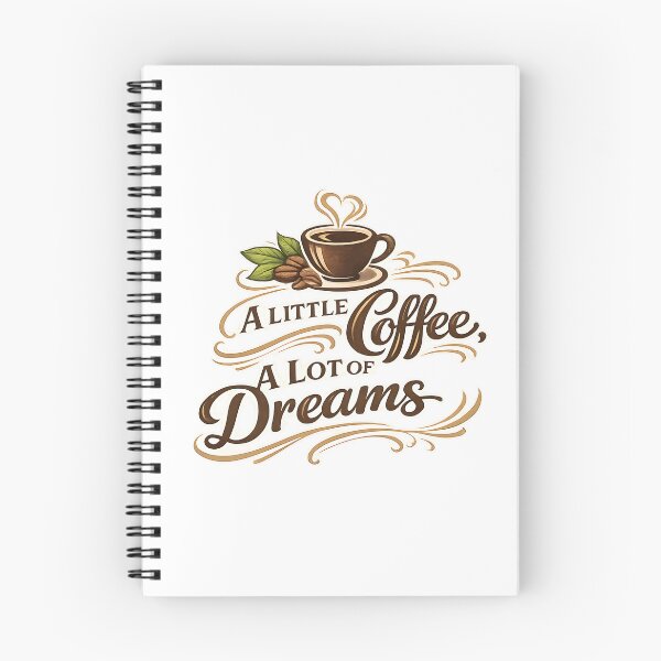 Item preview, alittle coffee alot of dreams designed and sold by Black-White-art.