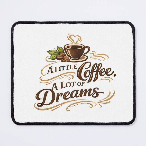 Item preview, alittle coffee alot of dreams designed and sold by Black-White-art.