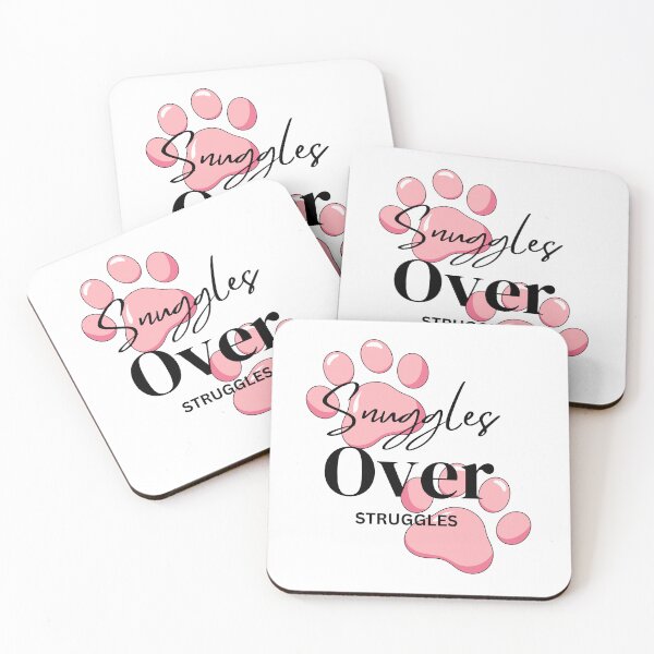 Item preview, Snuggles Over Struggles – Cute Dog Mom Paw Print Shirt T-Shirt designed and sold by PawsAndPallette .