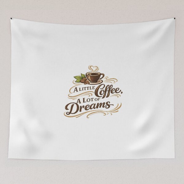 Item preview, alittle coffee alot of dreams designed and sold by Black-White-art.
