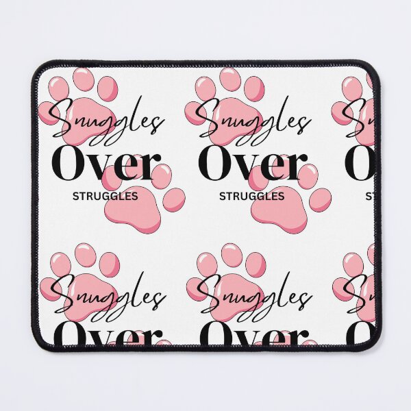 Item preview, Snuggles Over Struggles – Cute Dog Mom Paw Print Shirt T-Shirt designed and sold by PawsAndPallette .