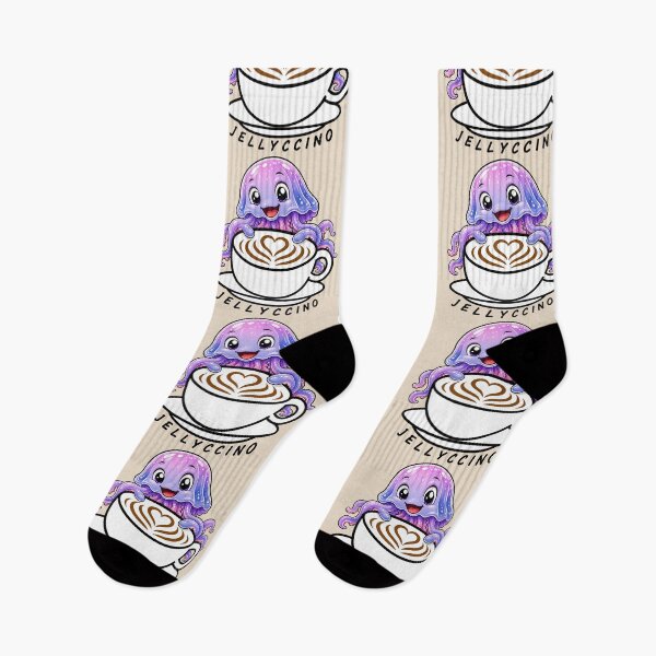 Item preview, ☕ BREWED BEASTIES COLLECTION ☕ -  SEA SIDEKICKS - Jellyccino designed and sold by WheelieGdArt.