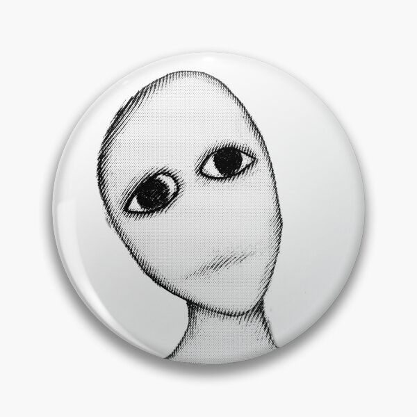 Item preview, creepy guy button  designed and sold by Earlrose.