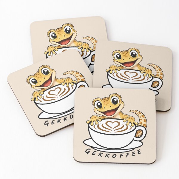 Item preview, ☕ BREWED BEASTIES COLLECTION ☕ -  REPTILE REGULARS  & AMPHIBIAN AMIGOS - Gekkoffee designed and sold by WheelieGdArt.