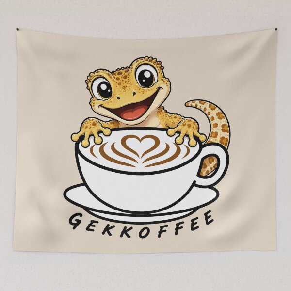 Item preview, ☕ BREWED BEASTIES COLLECTION ☕ -  REPTILE REGULARS  & AMPHIBIAN AMIGOS - Gekkoffee designed and sold by WheelieGdArt.