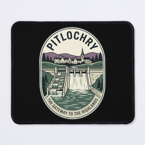 Item preview, Pitlochry Scotland Gateway Highlands Vintage Travel Emblem designed and sold by k3rstman1.
