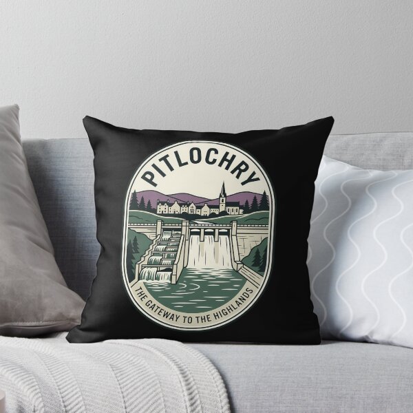 Artikelvorschau, Pitlochry, Schottland – Tor zu den Highlands – Vintage-Reiseemblem entworfen und verkauft von k3rstman1.