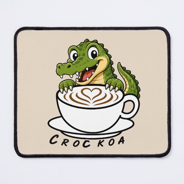Item preview, ☕ BREWED BEASTIES COLLECTION ☕ - REPTILE REGULARS & AMPHIBIAN AMIGOS - Croc Koa designed and sold by WheelieGdArt.
