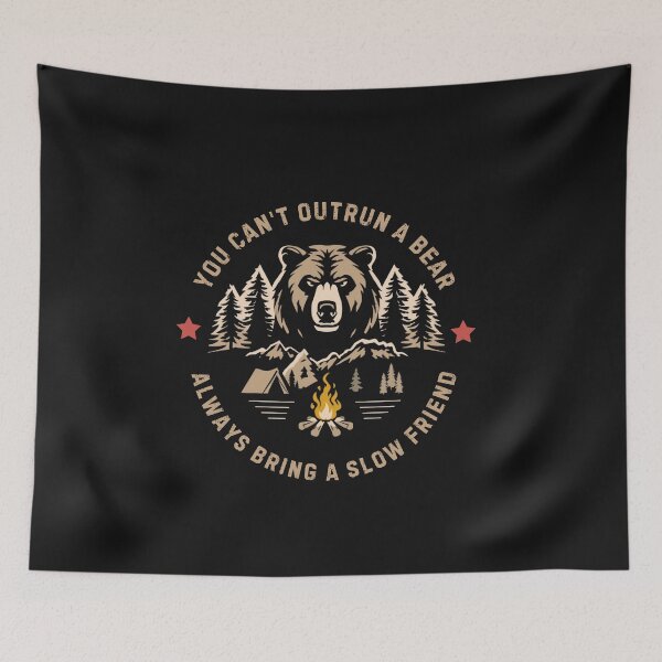 Item preview, YOU CAN'T OUTRUN A BEAR designed and sold by BKDIGITALSHOP.