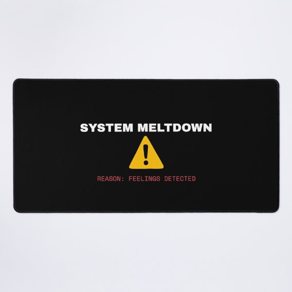 Item preview, System Meltdown Feelings Detected - Aesthetic Glitch Streetwear designed and sold by GLITCH & SOUL.