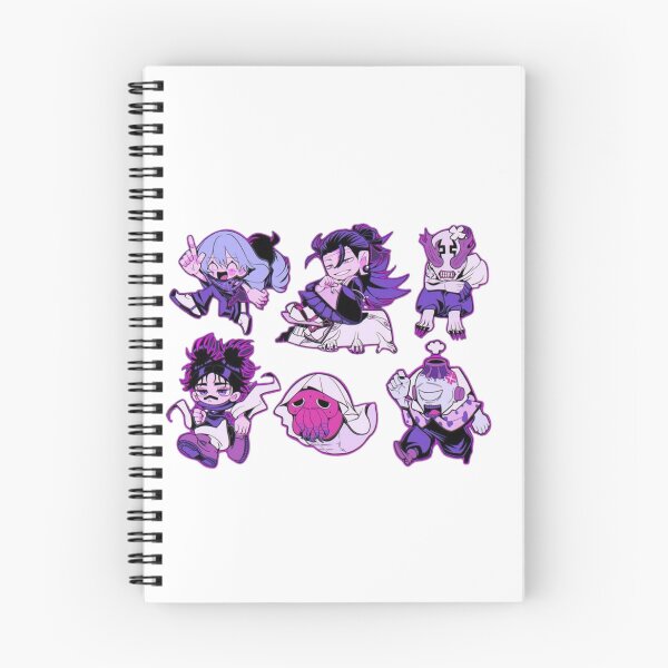 Item preview, Neon Purple Disaster Curses Mini Chibi Sticker Pack designed and sold by JohnnyFive8.