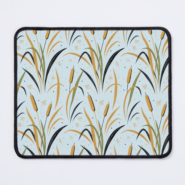 Item preview, Cattails and Reeds Botanical Pattern designed and sold by NuvoraNest.