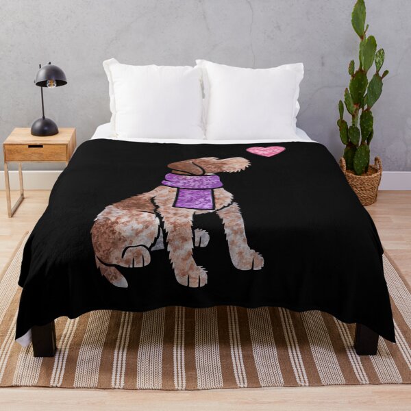 Item preview, Cute Shaggy Dog Art with Heart and Scarf designed and sold by Dmo3HarkoArt.