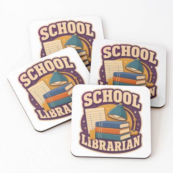 Item preview, School Librarian Checkout Card Reading Badge designed and sold by Freshloop Studio | Whimsical Vintage Art.