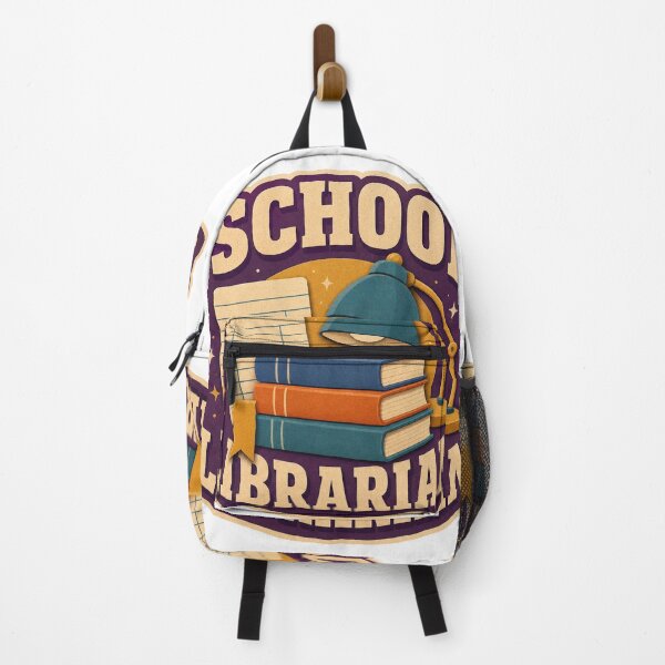 Item preview, School Librarian Checkout Card Reading Badge designed and sold by Freshloop Studio | Whimsical Vintage Art.