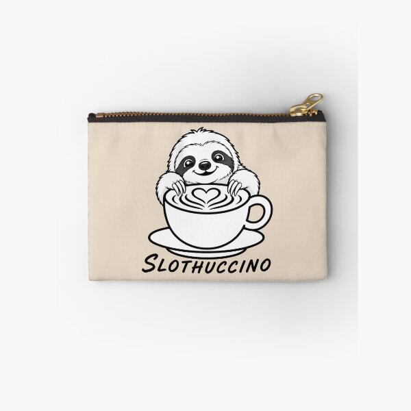 Item preview, ☕ BREWED BEASTIES COLLECTION ☕ - WOODLAND FRIENDS -  Slothuccino designed and sold by WheelieGdArt.