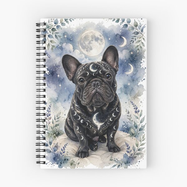 Item preview, Mystic Moon French Bulldog Watercolor Magical Night Sky Dog Design designed and sold by shallia.