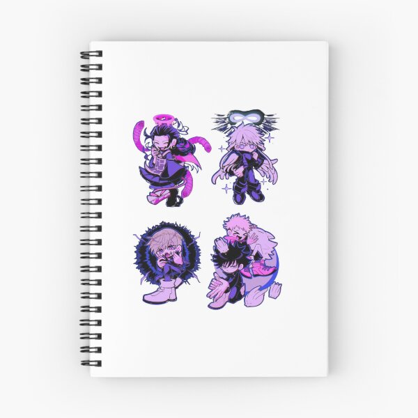 Item preview, Neon Purple Main Cast Four Panel Grid Stickers designed and sold by JohnnyFive8.