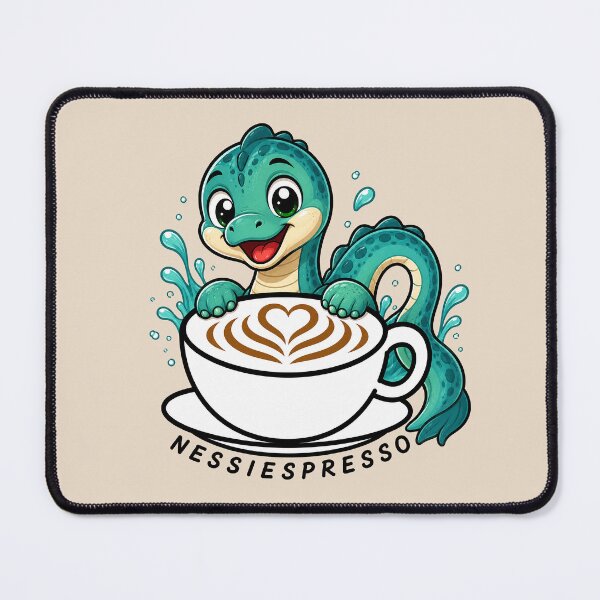 Item preview, ☕ BREWED BEASTIES COLLECTION ☕ - CRYPTID CHUMS - Nessiespresso designed and sold by WheelieGdArt.