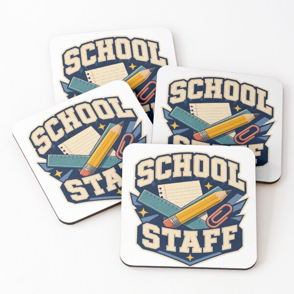 Item preview, Retro School Staff Varsity Team Badge designed and sold by Freshloop Studio | Whimsical Vintage Art.