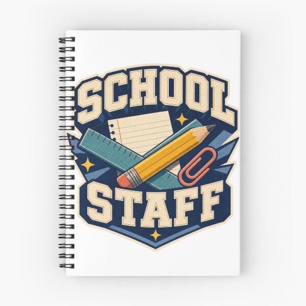 Item preview, Retro School Staff Varsity Team Badge designed and sold by Freshloop Studio | Whimsical Vintage Art.