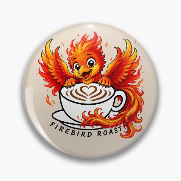 Item preview, ☕ BREWED BEASTIES COLLECTION ☕ -  FANTASY FRIENDS - Firebird Roast designed and sold by WheelieGdArt.