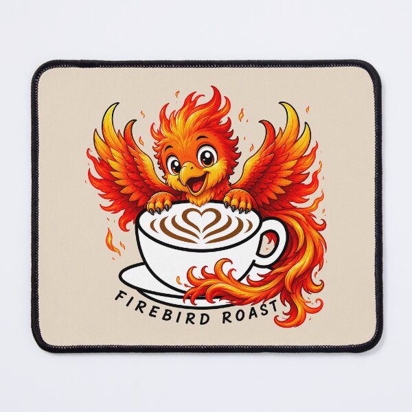 Item preview, ☕ BREWED BEASTIES COLLECTION ☕ - FANTASY FRIENDS - Firebird Roast designed and sold by WheelieGdArt.
