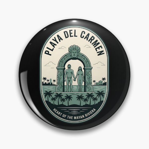 Item preview, Playa Del Carmen Vintage Travel Emblem Mayan Riviera designed and sold by k3rstman1.