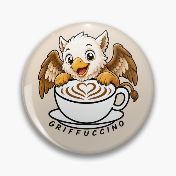 Item preview, ☕ BREWED BEASTIES COLLECTION ☕ -  FANTASY FRIENDS - Griffuccino designed and sold by WheelieGdArt.