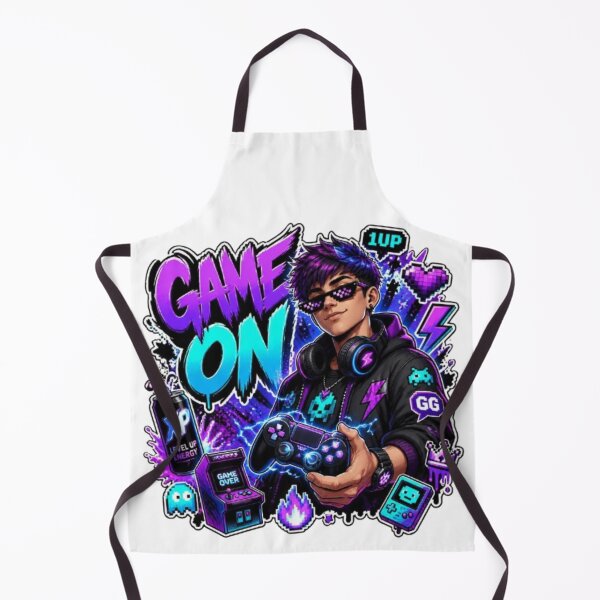Item preview, GAME ON Gamer Graphic | Esports Neon Sticker & T-Shirt Design designed and sold by Stylestickers55.