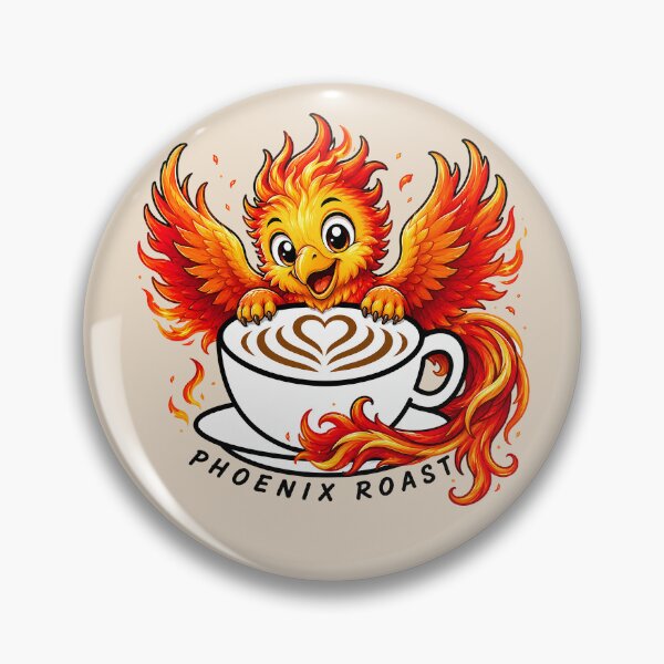 Item preview, ☕ BREWED BEASTIES COLLECTION ☕ -  FANTASY FRIENDS - Phoenix Roast designed and sold by WheelieGdArt.