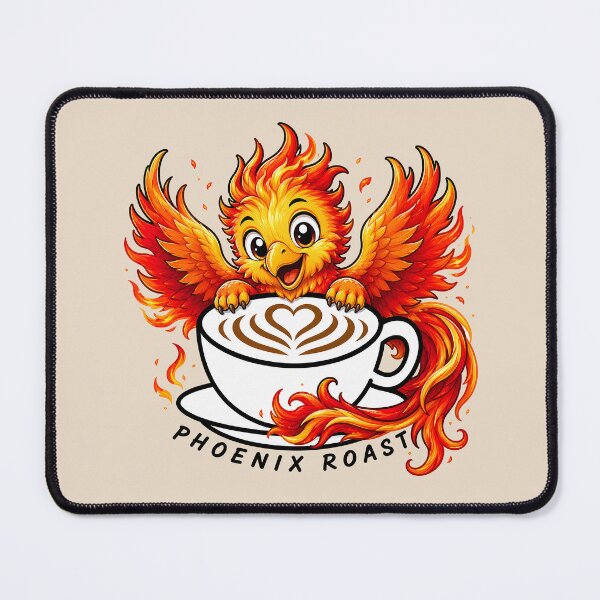 Item preview, ☕ BREWED BEASTIES COLLECTION ☕ - FANTASY FRIENDS - Phoenix Roast designed and sold by WheelieGdArt.