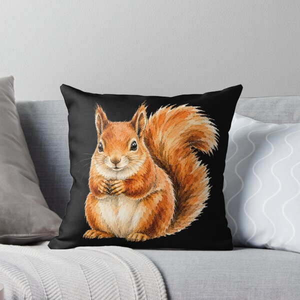 Item preview, Minimal Squirrel Watercolor | Hand Drawn Wildlife Illustration designed and sold by ColorSplash123.
